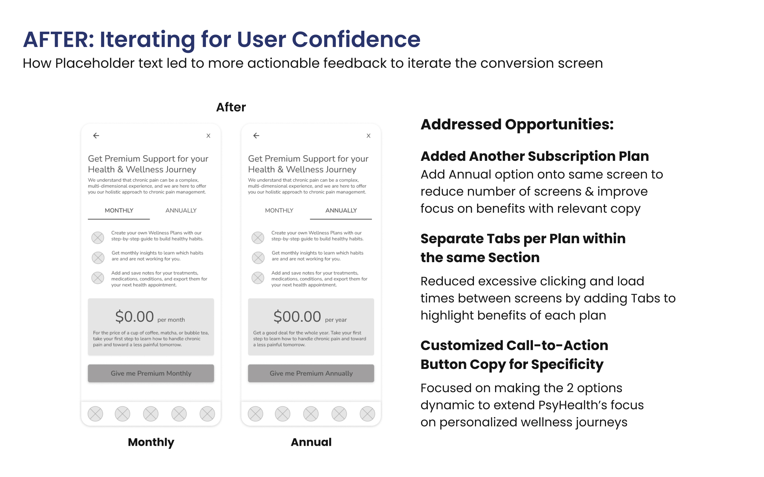 Final layout for the Why Psystem section on the Discover Page, making use of the negative space intentionally